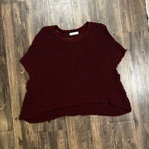 Abercrombie & Fitch Maroon Knit Sweater